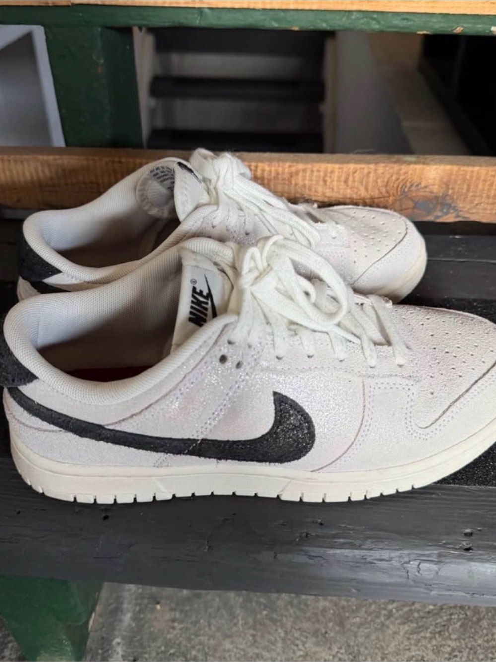 Nike Dunk Low White Black Shimmer